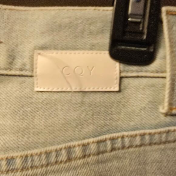 CQY Light Wash High Rise Straight Leg Jeans - Picture 6 of 9